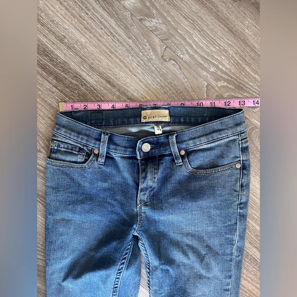 Roxy Denim Low Rise Flare Blue Jeans Y2K Tall sz 1 / 25 - Picture 4 of 9
